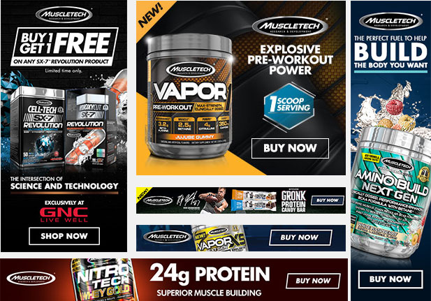 Google Display Ads for MuscleTech